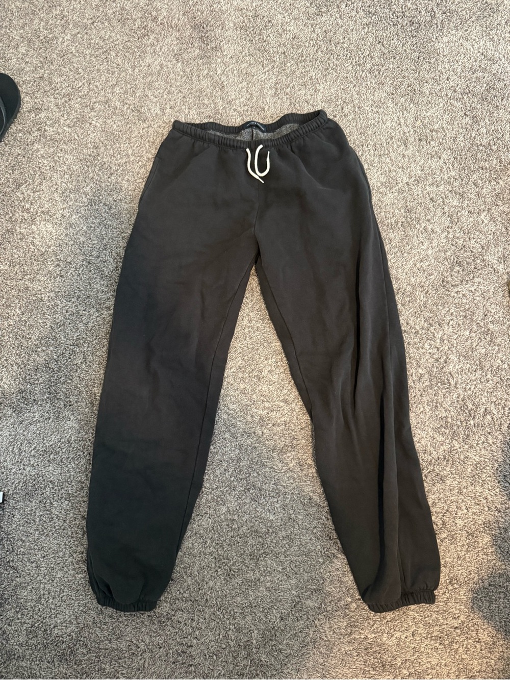 Black Brandy Melville Drawstring Fleece Joggers